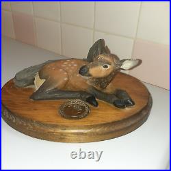 RARE BIG SKY Carvers Baby Elk Rocky Mountain Elk Foundation by Glenn Swanson