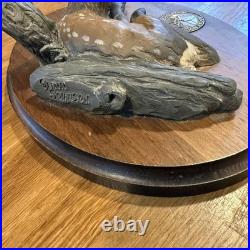 RARE BIG SKY Carvers Baby Elk Rocky Mountain Elk Foundation by Glenn Swanson