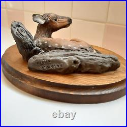 RARE BIG SKY Carvers Baby Elk Rocky Mountain Elk Foundation by Glenn Swanson