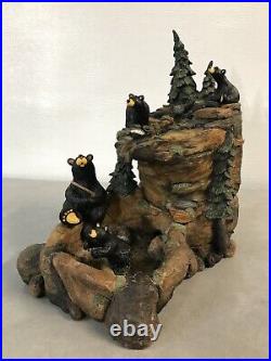 RARE Bearfoots Bears Mountain Fountain by Jeff Fleming Big Sky Carvers (no pump)