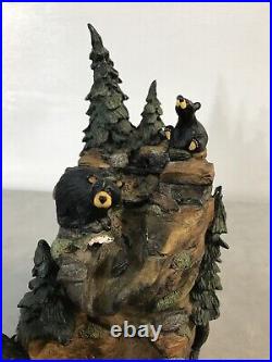 RARE Bearfoots Bears Mountain Fountain by Jeff Fleming Big Sky Carvers (no pump)