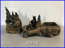 RARE Bearfoots Bears Mountain Fountain by Jeff Fleming Big Sky Carvers (no pump)