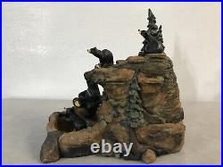 RARE Bearfoots Bears Mountain Fountain by Jeff Fleming Big Sky Carvers (no pump)