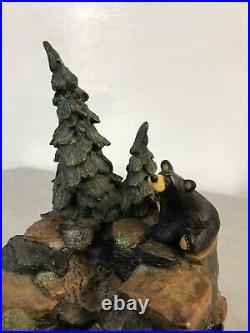 RARE Bearfoots Bears Mountain Fountain by Jeff Fleming Big Sky Carvers (no pump)