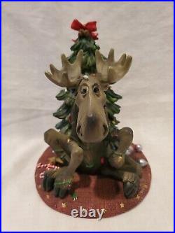 RARE Bearfoots Mooses Moose Christmas Tree Big Sky Carvers 2000 Figure NICE