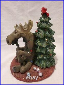 RARE Bearfoots Mooses Moose Christmas Tree Big Sky Carvers 2000 Figure NICE