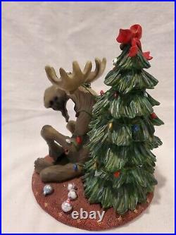 RARE Bearfoots Mooses Moose Christmas Tree Big Sky Carvers 2000 Figure NICE