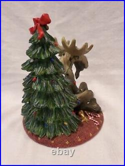 RARE Bearfoots Mooses Moose Christmas Tree Big Sky Carvers 2000 Figure NICE