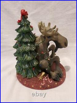 RARE Bearfoots Mooses Moose Christmas Tree Big Sky Carvers 2000 Figure NICE