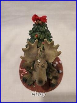 RARE Bearfoots Mooses Moose Christmas Tree Big Sky Carvers 2000 Figure NICE