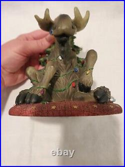 RARE Bearfoots Mooses Moose Christmas Tree Big Sky Carvers 2000 Figure NICE