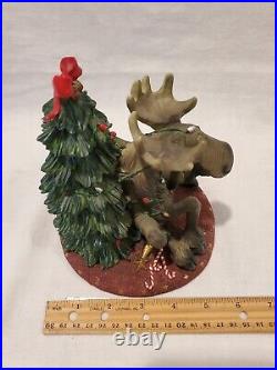 RARE Bearfoots Mooses Moose Christmas Tree Big Sky Carvers 2000 Figure NICE