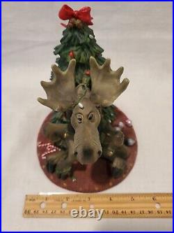 RARE Bearfoots Mooses Moose Christmas Tree Big Sky Carvers 2000 Figure NICE