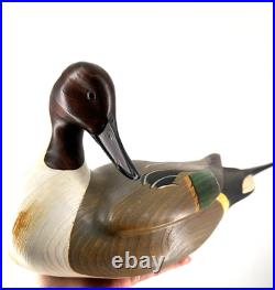 RARE Big Sky Carver DUCK GREEN WINGED hand carved SIGNED 12/7 Scott Huntsman 19