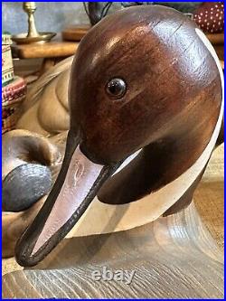 RARE Big Sky Carver DUCK GREEN WINGED hand carved SIGNED 12/7 Scott Huntsman 19