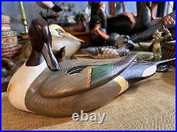 RARE Big Sky Carver DUCK GREEN WINGED hand carved SIGNED 12/7 Scott Huntsman 19