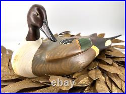 RARE Big Sky Carver DUCK GREEN WINGED hand carved SIGNED 12/7 Scott Huntsman 19