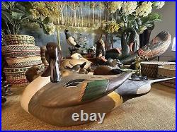 RARE Big Sky Carver DUCK GREEN WINGED hand carved SIGNED 12/7 Scott Huntsman 19