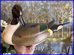 RARE Big Sky Carver DUCK GREEN WINGED hand carved SIGNED 12/7 Scott Huntsman 19