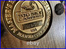 RARE Big Sky Carver OTTER 13 Master's Edition hand carved SIGNED GOLD