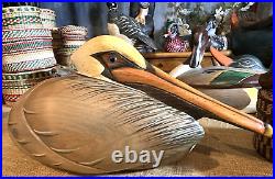 RARE Big Sky Carver PELICAN 16 Master's Edition BOB GAGE handcarved SIGNED GOLD