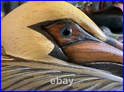 RARE Big Sky Carver PELICAN 16 Master's Edition BOB GAGE handcarved SIGNED GOLD