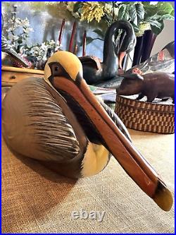 RARE Big Sky Carver PELICAN 16 Master's Edition BOB GAGE handcarved SIGNED GOLD