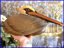 RARE Big Sky Carver PELICAN 16 Master's Edition BOB GAGE handcarved SIGNED GOLD