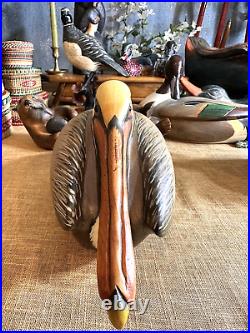 RARE Big Sky Carver PELICAN 16 Master's Edition BOB GAGE handcarved SIGNED GOLD