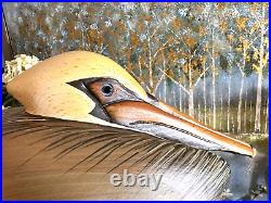 RARE Big Sky Carver PELICAN 16 Master's Edition BOB GAGE handcarved SIGNED GOLD