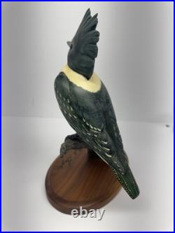 RARE Big Sky Carvers Belted KingFisher Bob Gage 449/1250 Wood Carving Bird