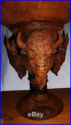 RARE Big Sky Carvers R D Jorgenson Collection Cast Metal Bison Buffalo Sculpture