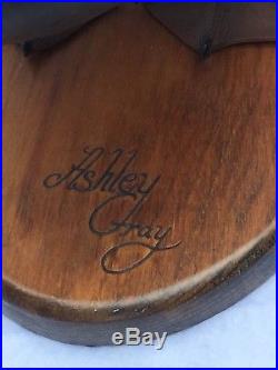 RARE Big Sky Carvers Wood Mallard Duck Signed & # -Ashley Gray