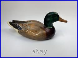 RARE Big Sky Carvers Wooden Mallard Duck Decoy SIGNED Linda Williams