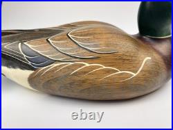 RARE Big Sky Carvers Wooden Mallard Duck Decoy SIGNED Linda Williams