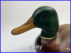 RARE Big Sky Carvers Wooden Mallard Duck Decoy SIGNED Linda Williams