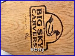 RARE Big Sky Carvers Wooden Mallard Duck Decoy SIGNED Linda Williams