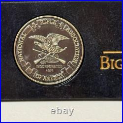 RARE FRIENDS OF NRA BIG GAME SERIES BUFFALO Cold cast Resin Sculpture Signed