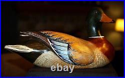 RARE ORIGINAL VINTAGE BIG SKY CARVERS 25th ANNIVERSARY WOODEN MALLARD DUCK DECOY