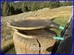 RARE Original BIG SKY CARVERS Wooden Carved Moose Jeff Flemings