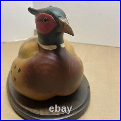 RARE Pheasants Forever Big Sky Carver pheasant hand painted Prairie Rooster