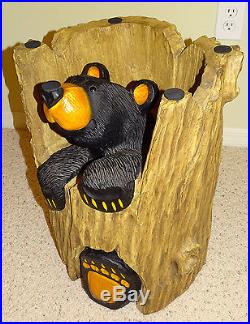RARE and Vintage Big Sky Carvers Ruthie Bear Table Log Cabin LOCAL PICKUP ONLY