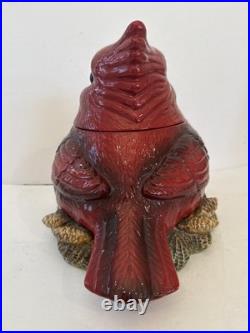 RETIRED FAT CARDINAL COOKIE JAR Phyllis Driscoll BIG SKY CARVERS Red Bird