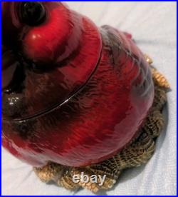 RETIRED FAT CARDINAL COOKIE JAR Phyllis Driscoll BIG SKY CARVERS Red Bird