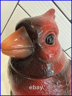 RETIRED FAT CARDINAL COOKIE JAR Phyllis Driscoll BIG SKY CARVERS Red Bird
