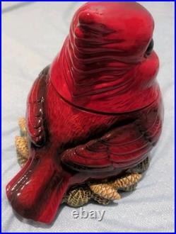 RETIRED FAT CARDINAL COOKIE JAR Phyllis Driscoll BIG SKY CARVERS Red Bird