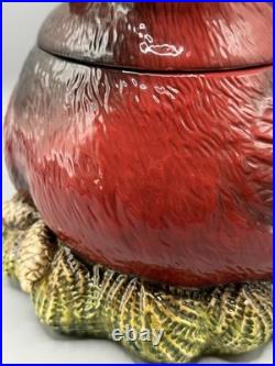 RETIRED FAT CARDINAL COOKIE JAR Phyllis Driscoll BIG SKY CARVERS Red Bird