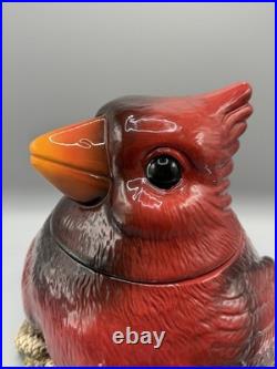 RETIRED FAT CARDINAL COOKIE JAR Phyllis Driscoll BIG SKY CARVERS Red Bird