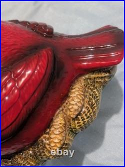 RETIRED FAT CARDINAL COOKIE JAR Phyllis Driscoll BIG SKY CARVERS Red Bird