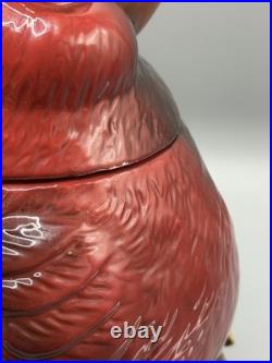 RETIRED FAT CARDINAL COOKIE JAR Phyllis Driscoll BIG SKY CARVERS Red Bird